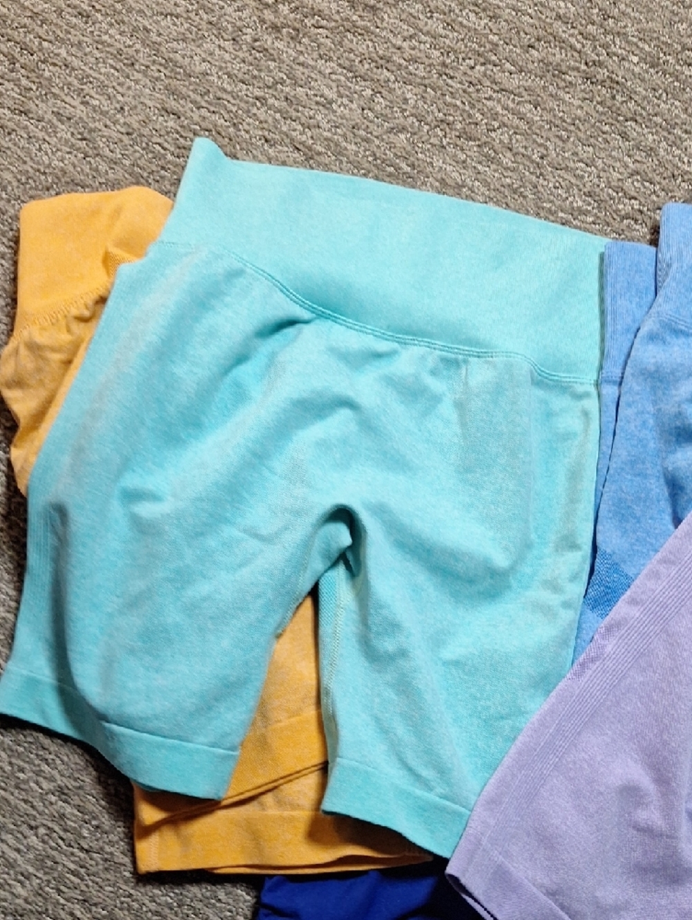 Womens Seamless Butt Scrunching Shorts - Multi Color Pack - Gym Shorts - Picture 12 of 14